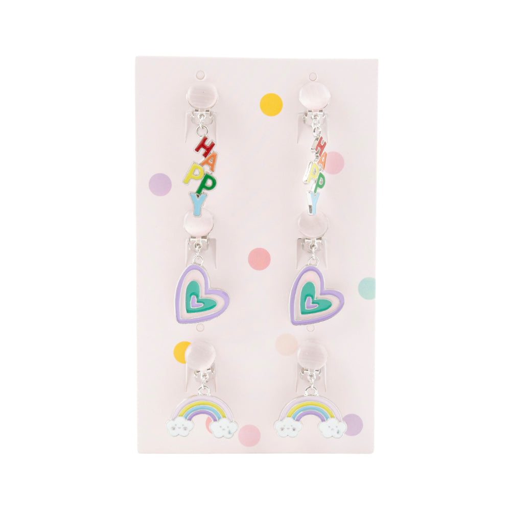 Sunnie Series Earring Set 3pk - HAPPY